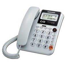 대우 발신자 전화번호 표시 유선 전화기, DT-7780(화이트)
