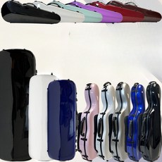 바이올린 비올라 하드 케이스 유리섬유 바퀴 홀더 스트랩 현악기 가방, 1개