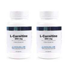 더글라스랩스 L-카르니틴 250mg 캡슐 글루텐 프리 무설탕, 60정, 2개