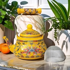 주방 법랑 주전자 난로 감성 일본 캠핑 인테리어 커피주전자 기본옵션 1개 A. 1.5L 배꽃, 기본옵션 × G. 2.5L 옐로우주전자+필터 × 1개