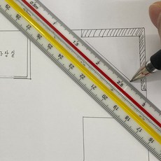 건축 제도용품 삼각자 스케일자 축도자 30cm