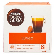 네스카페 룽고 캡슐커피, 1개, 6.5g, 16개입