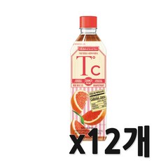 하이트진로 티도씨 자몽 아이스티, 12개, 500ml