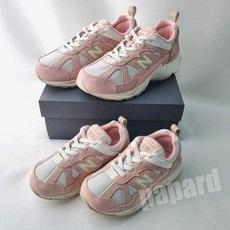 [국내매장판] 뉴발란스키즈 878 아동용 스니커즈 운동화 네이비/핑크 스웨이드