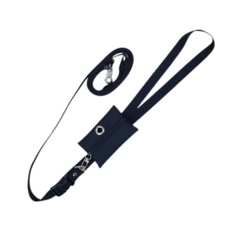 패피퍼피 강아지 핸즈프리 리드줄 풉백 일체형, 블랙