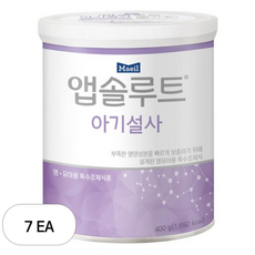 매일유업 앱솔루트 아기설사 분유, 400g, 7개