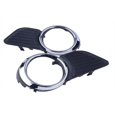 호환 도요타 시에나 XLE LE 2011- 프론트 범퍼 안개등 프레임 커버 베젤 차량 램프 구멍 포함, 02  Lights Cover 2