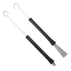 Dreld 드럼용와이어브러쉬 드럼스틱솔 수납식 리트랙터블 압출식 편안한 고무손잡이 1쌍