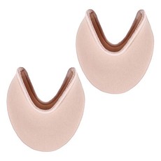 포인테 슈즈용 발레 토 패드 2팩 - 부드러운 니트 스폰지 쿠션 처리된 편안함 제자리에 유지 여성/여아용 마찰 없음 피부에 부드러움 연습 및 쇼에 이상적103132