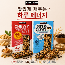 커클랜드 코스트코 소프트앤츄이 크래놀라바 츄이프로틴바 혼합, 14, B (24g7개+40g7개) 14, B (24g7개+40g7개)