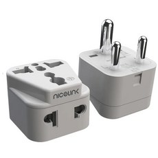 威勁 WAD-10 旅行防火轉接頭 萬用插座轉歐規插頭 印度/尼泊爾適用 台灣現貨 隔日配, 1個