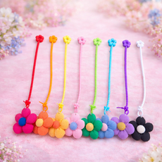 [골프면세점] 통통 플라워 봉제 꽃 골프 티걸이 골프선물추천, 1개, 주황