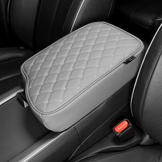 유투카 호환 팰리세이드 자동차 용품 팔걸이 콘솔 쿠션 가죽 팔쿠션 4종색상, 더뉴 팰리세이드, 웜 그레이 1개, 1개