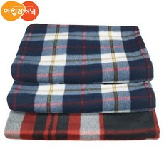 아침과저녁 폴라폴리스 무릎담요 네이비 레드 3개