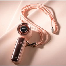 GUXON 巧冰扇 五段大風量 高效製冷 大電量 輕巧 可折疊, 玫瑰粉