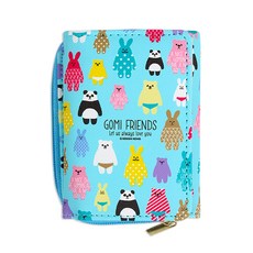 제사오스토어 3단 지갑 스카이블루 생일선물 손거울 어린이지갑 학생카드지갑