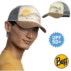 【西班牙 BUFF】荒野沙漠輕量透氣防曬卡車帽 UPF50 棒球帽 網帽 跑帽 鴨舌帽 登山 遮陽帽, 1個, L/XL