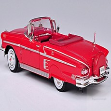 SM 1958 쉐보레 모형 자동차미니어처 자동차장난감, 레드, 1개, 36개월