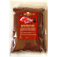 挑嘴魚專用 適用於磚魚、金魚、血鸚鵡、神仙魚、慈鯛、錦鯉等多種魚類, 1個, 觀賞魚炙紅浮粒800克（2-3mm)