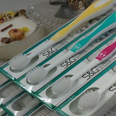 에스앤지 이중슬림모 치과전용 유아칫솔, 랜덤 발송, 1개, 12개입