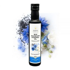 Ölmühle Godenstedt 유기농 검은 참기름검정 참기름 여과되지 않은 고틸모퀴논 함유 2090mg 1차 냉압착 250ml 신선하게 압착된 이집트 니겔라 사티바 씨앗, Ölmühle Godenstedt 유기농 검은 참기, 1개