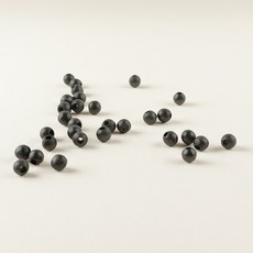 [6mm 구멍 소]국산 나무구슬 DIY 공예 재료 팔찌 키링 만들기 우드 비즈 60개입, 1세트, 나무구슬(구멍)-소6mm 검정(60개)