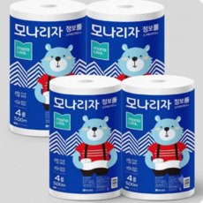 모나리자 1겹 점보롤 500m 4롤 4개, 1개입, 16개