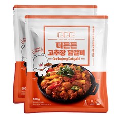 더든든 춘천식 고추장닭갈비 (냉동), 2개, 500g