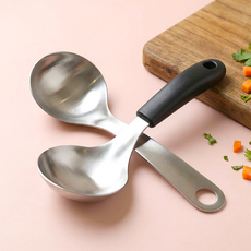 DAMDA 미니 스푼 국자 라면 마라탕 국물 먹방 국자 스푼, 1개, 올스텐 손잡이