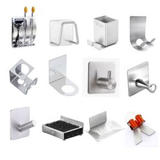 스테인리스 행주걸이 주방 욕실 후크A 07. 부착형 B, 07 스테인리스 후크A