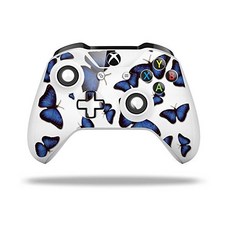 XBOX One SX 컨트롤러와 호환되는 WraptorSkinz 데칼 비닐 스킨 랩 - 버터플라이 블루컨트롤러 미포함, XBOX One SX 컨트롤러와 호환되는 Wraptor