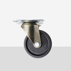 AXL 復古色傢俱輪 四角板平板輪 PP輪 耐用耐重萬向輪 【台灣製造/現貨】, 1個