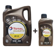 토탈쿼츠 RV C3 5W30 6L 1개 + 1L 1개 디젤엔진오일, 6개