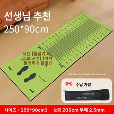 헬로라이노 제자리멀리뛰기 운동회 제자리, 1개, 그린 교사 추천 250x90cm 2.5mm