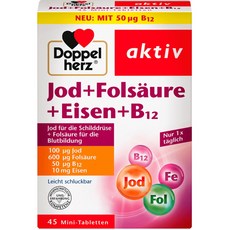 도펠헤르츠 요오드 + 엽산 + 철분 45정 20.4g, 1개