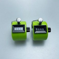 수동 카운터기 핸드 카운터 아날로그, 2개, 수동 카운터기(그린)