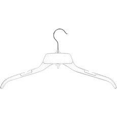 DEILSY 투명 플라스틱 옷걸이 - 내구성 있는 셔츠 드레스 코트의 옷을 정리할 수 다용도 25팩, Clear, 25