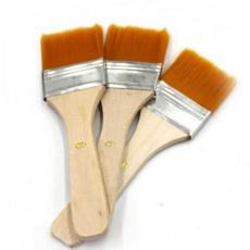 물감 붓 부드러운 넓은 전문가용 평붓 수채화 미술 아크릴용 가정용 다용도 아크릴 유화용 페인트 손잡이