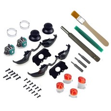 온이엔 2개 세트 범퍼 교체 키트 LB RB 버튼 트리거 부품 Xbox One 엘리트 컨트롤러ABXY 모드 포함 T6 T8 T10 드라이버 수리 및 수선용, 온이엔 2개 세트 범퍼 교체 키트 LB RB 버튼 트리, 1개