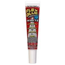 FLEX GLUE 強力固化膠 白色180ml 美國製造 超強黏合 可水下作業 耐高低溫 室內外多用途接著劑, 1個, (手擠式) 白色180ml