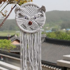 핸드메이드 깜냥이 마크라메, 그레이