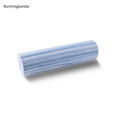 Runningpanda EVA 요가 필라테스 종아리 스트레칭 마사지 폼롤러, 1개, 블루화이트