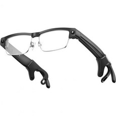 Smart Glasses with Camera 4K AI Video Recording Chat GPT for Men Lightweight Open-Ear Bluetooth Au, Minimalist