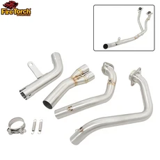 [호환] 혼다 CM 1100 Rebel DCT 2021 오토바이 배기 이스케이프 수정 프론트 파이프 전체 시스템, [01] Front Link Pipe