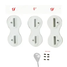 서핑보드 핀 박스 3개/세트 비롱 FCS 스탠다드 퓨전 트라이 웨이크보드 롱보드 스킴보드 바디보드 액세서, Navy & White, Navy & White
