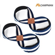 캠프맨 8자 헬스 스트랩 리프팅 그립 손목 데드리프트 아대, 블루