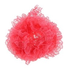 레이스 드리워진 리본 홈 봉제 리본 크로셰 폴리에스테르 테이프, 라이트 레드, 폴리 에스터, 1개