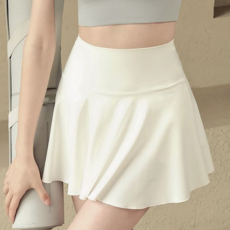 여성 운동 스커트 베이직 플레어 속바지 여성 테니스 스커트 피트니스 필라테스 운동복 스포츠 치마 골프