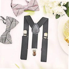 유아멜빵 어린이 아동멜빵 서스펜더 키즈멜빵 컬러 블랙 어린이멜방