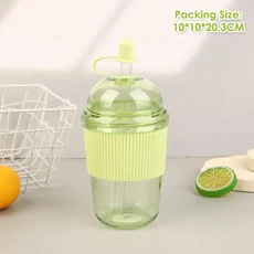 1Pc 투명 진주 우유 차 컵 높은 외관과 귀여운 14mm 스트레이트 음료, 14 C5